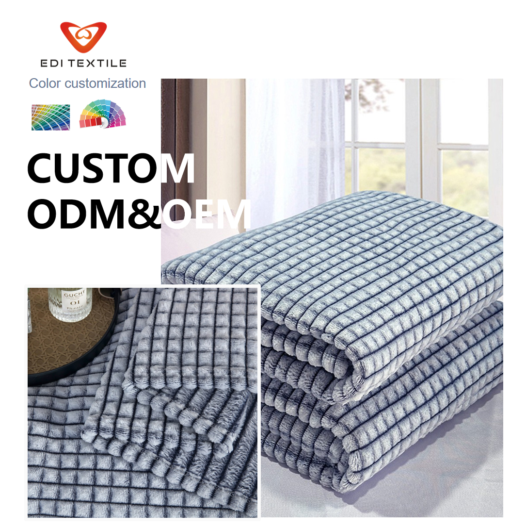 customskin friendly 100 polyester printed single layer flannel throw blanket fo supermarkets and home textile wholesalers-6
