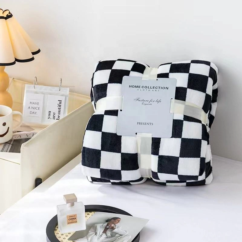 geometric jacquard sherpa fleece blanket fabric anti pilling thick fluffy textured plush textile for throw blanket sofa cover home textile -4
