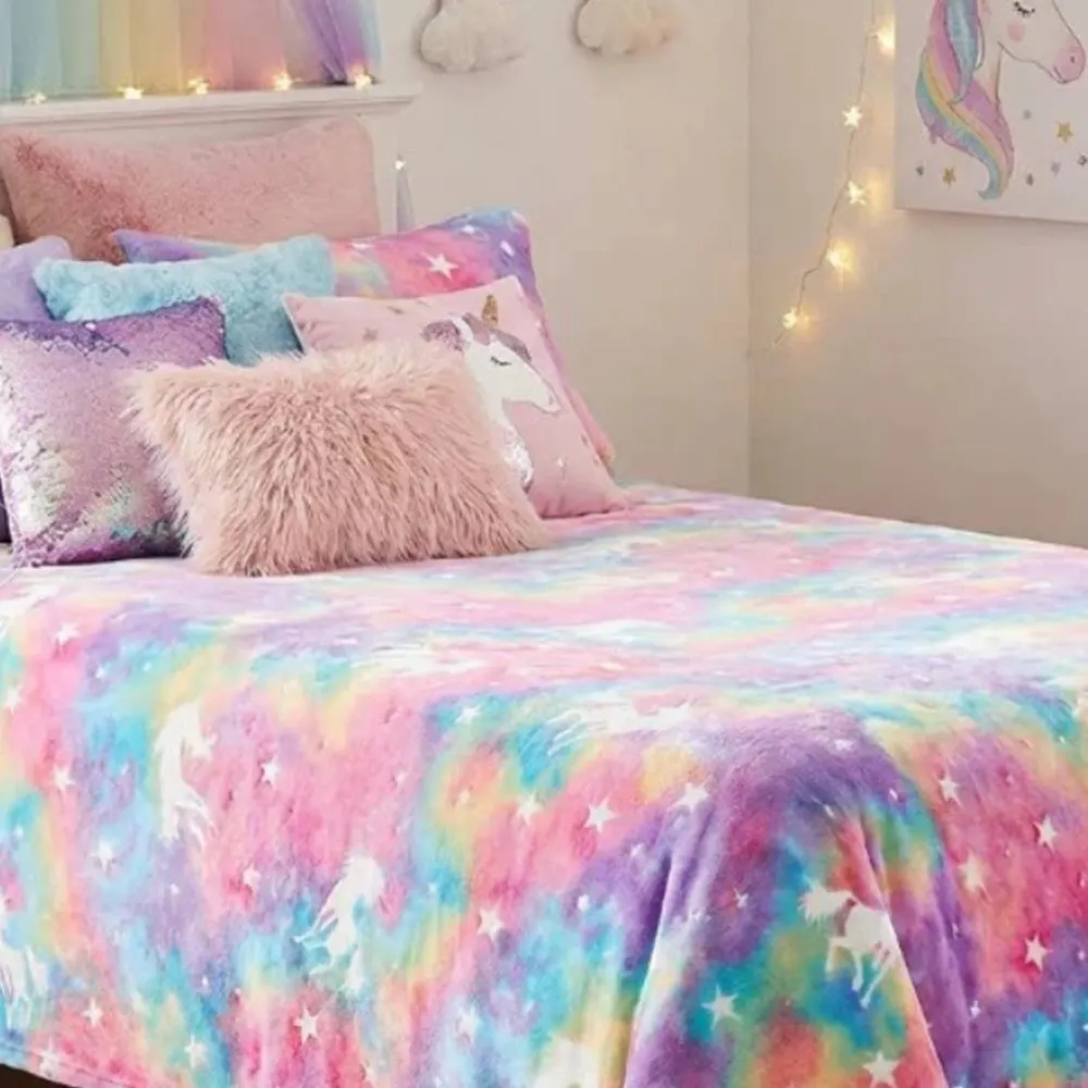 glow in the dark flannel blanket