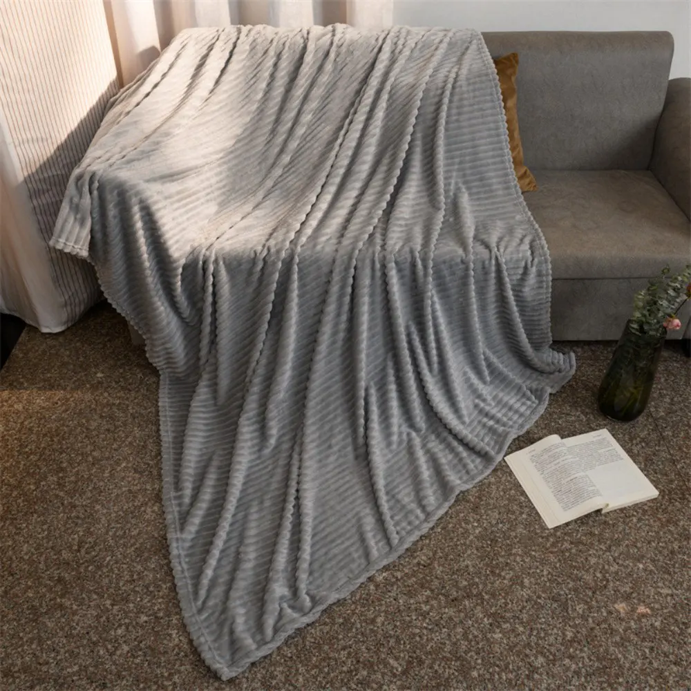 strip flannel blanket
