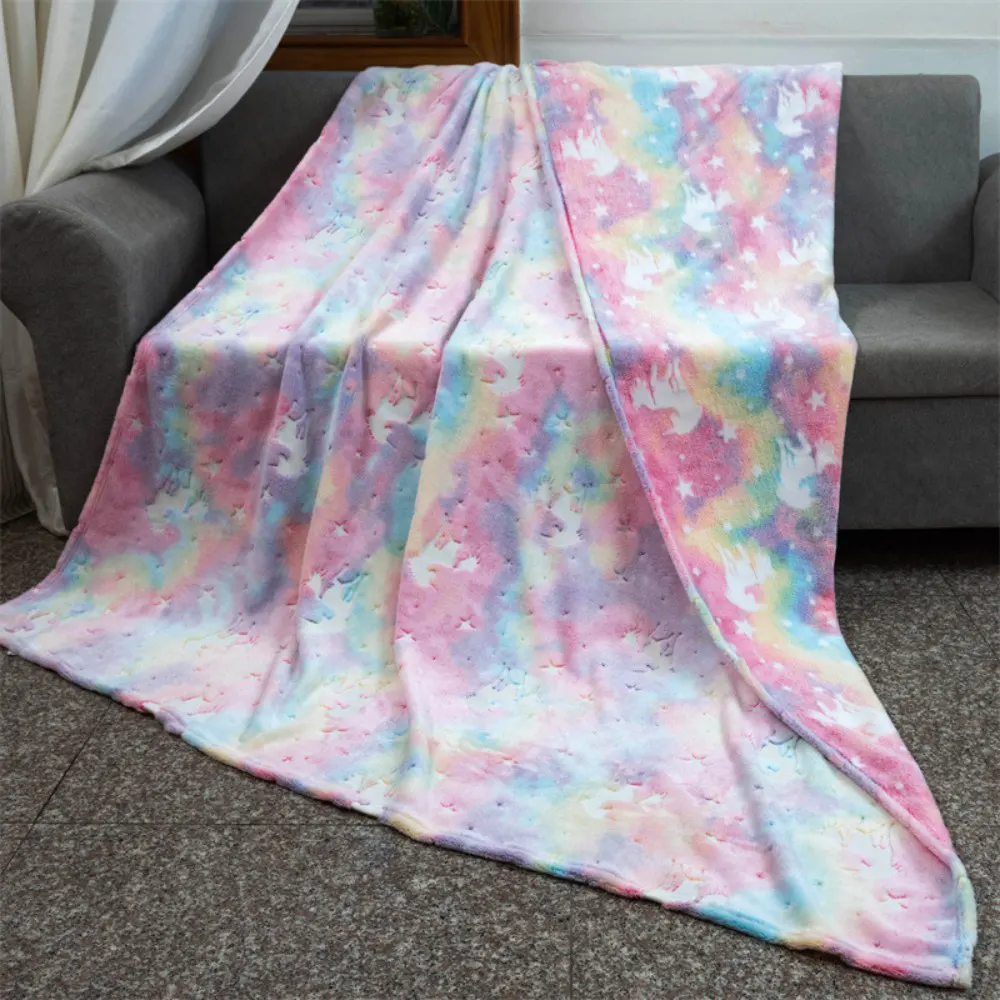 glow in the dark flannel blanket
