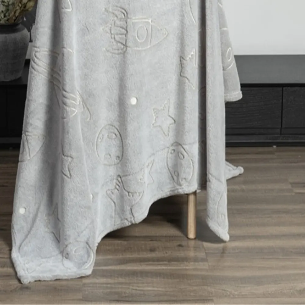 glow in the dark flannel blanket