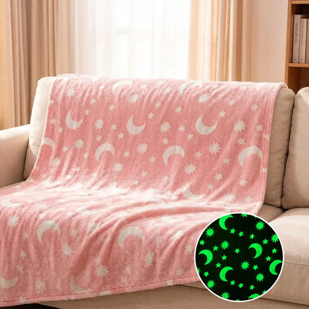 glow in the dark flannel blanket