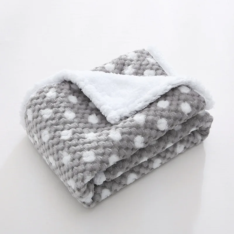 light color 2 in 1 flannel blanket-6