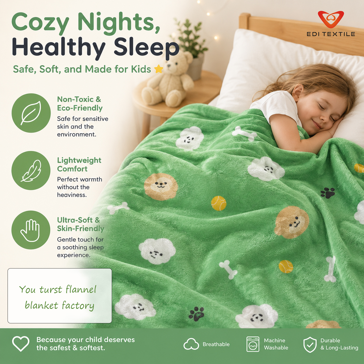 How to Produce Safe Premium Kids Flannel & Fleece Blankets