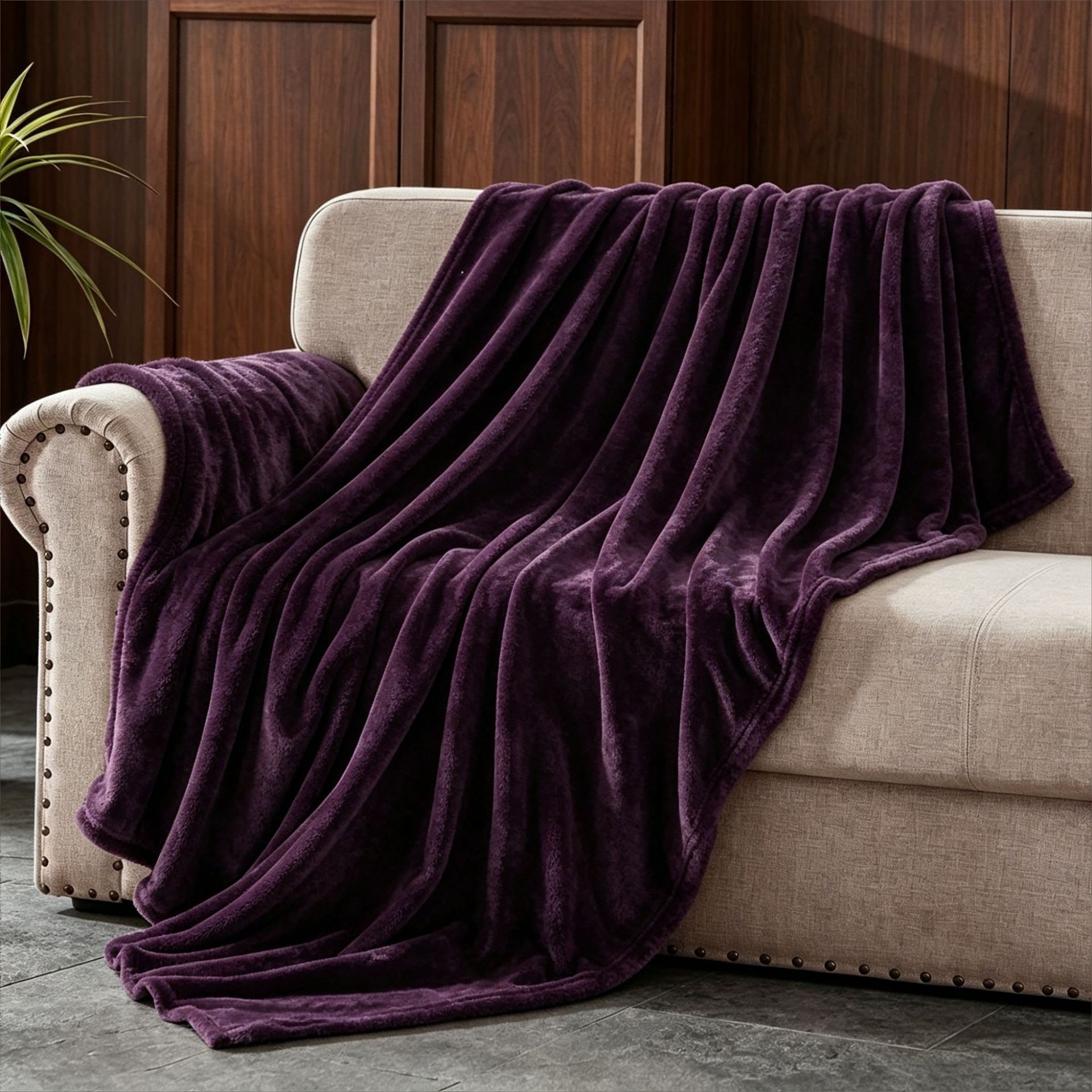 dyed flannel blanket