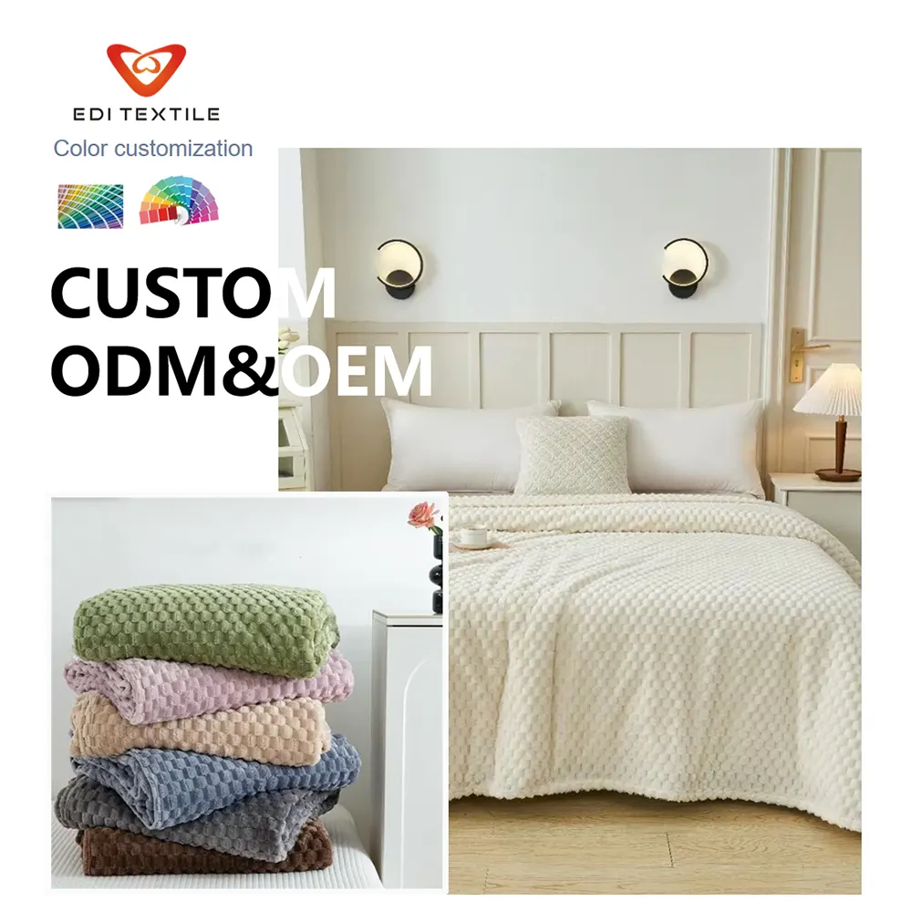 Wafelweefsel Jacquard Flanelskootdoek Eenlaags Anti‑Klontjiepoliester Jacquard Flanelskootdoek vir Ketting Supermarkte, Tuisgoederes Importeurs & Groothandeldistributeur