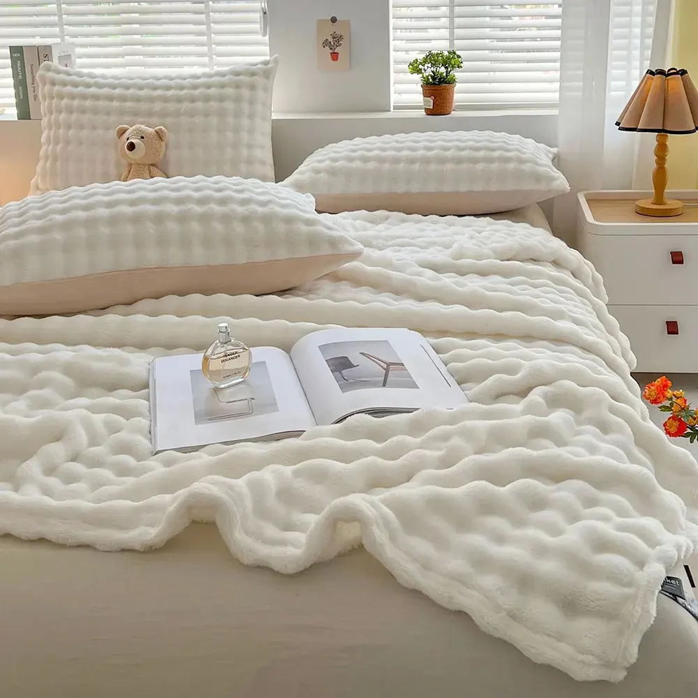 bubble flannel blanket