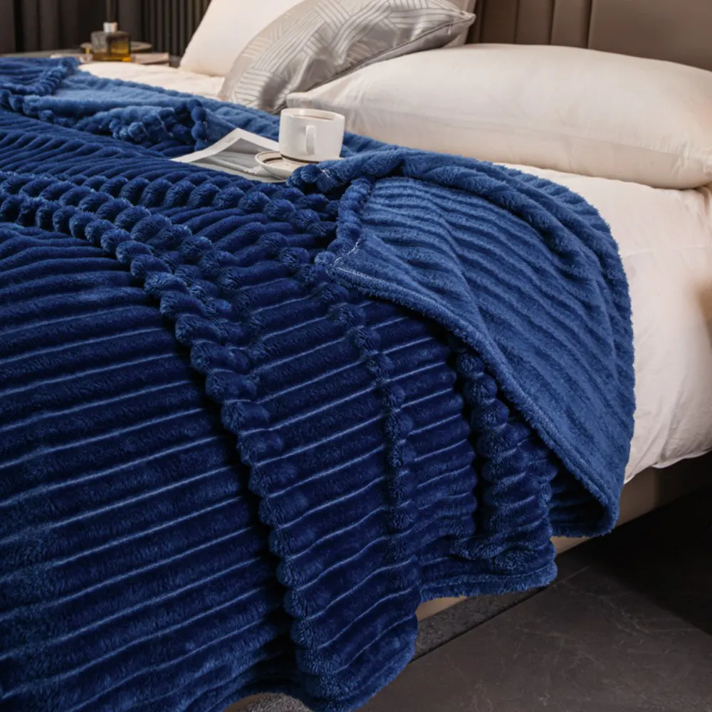 strip flannel blanket