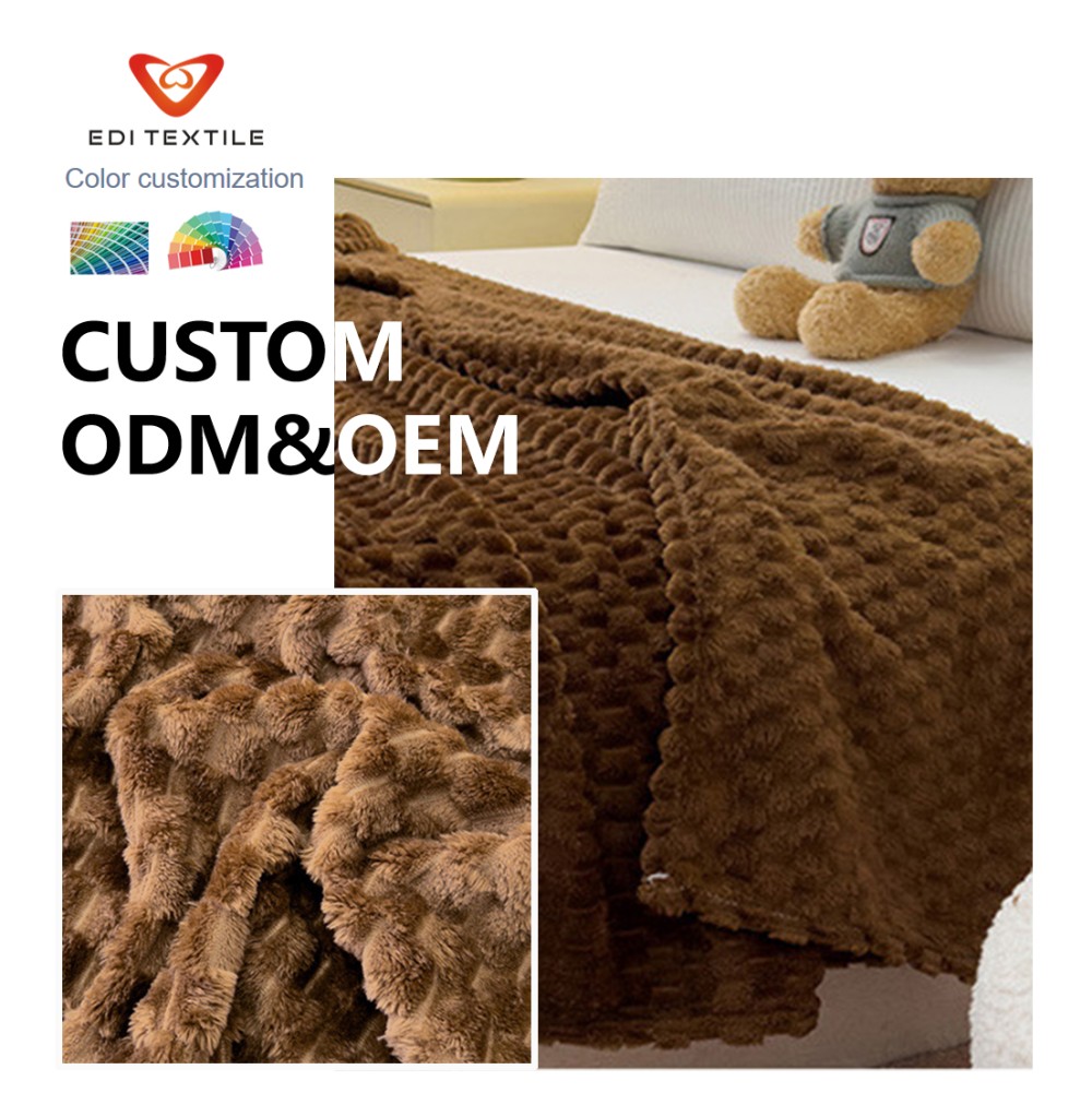 jacquard sherpa fleece blanket for home textile wholesalers chain supermarkets  global importers-5