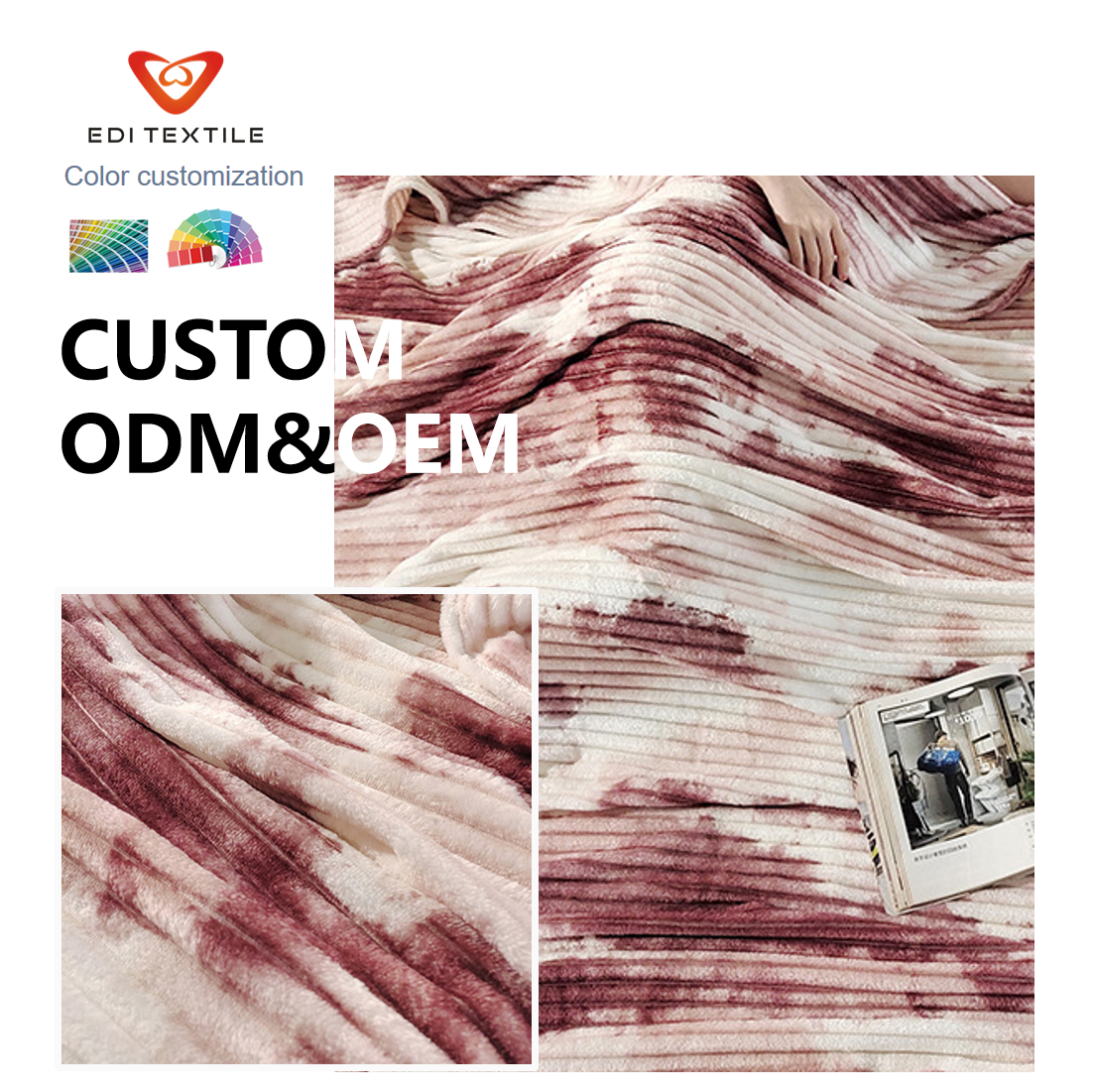 custom oem odm bulk premium home textile pv fleece throw blanket decorative blanket for sofa bedroom modern luxury home decor -5