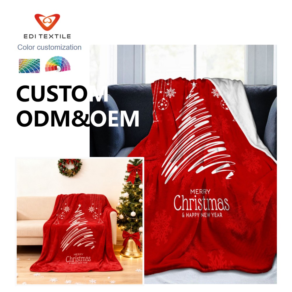 print flannel blanket wholesale  customizable throw for large supermarkets corporate holiday gifts hospitality  institutional events-7