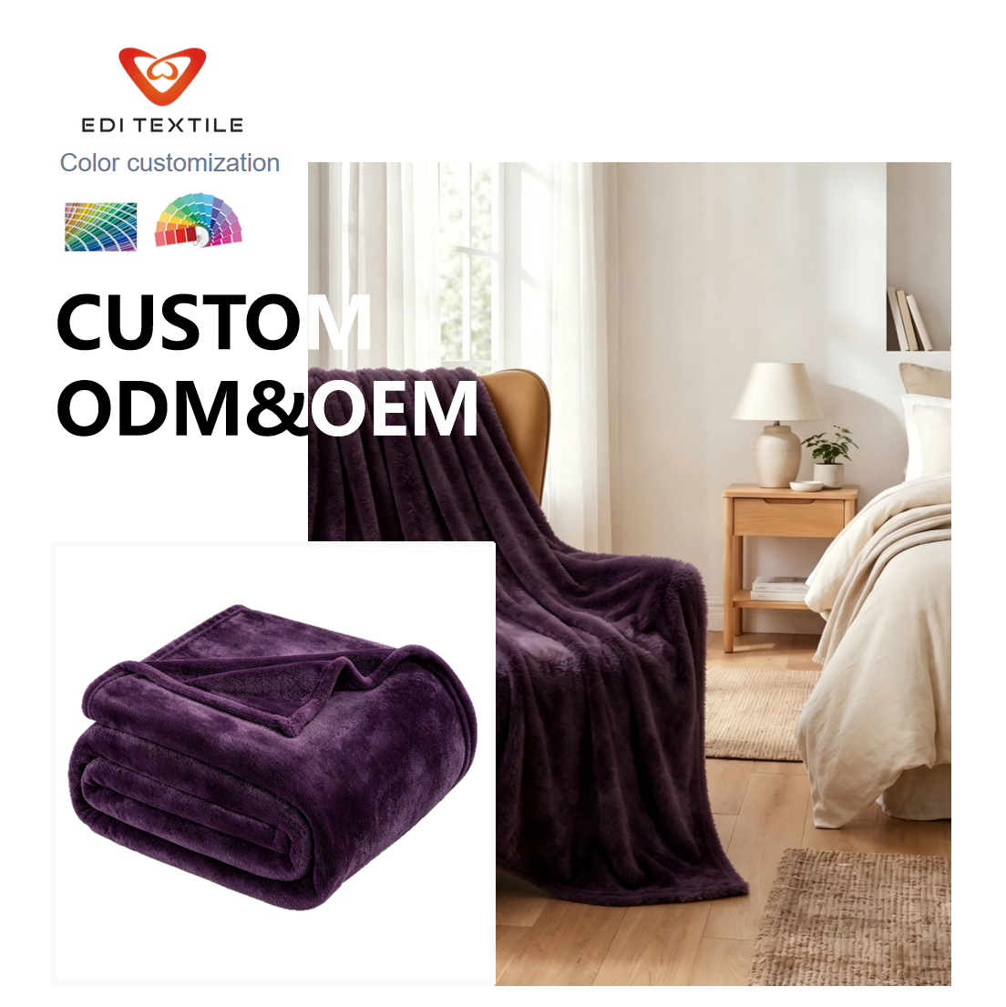Aangepaste Jacquard Flanelskomblanket Sagt, Gerieflik Jacquard Gewewe Flanelskomgooi-blanket ODM OEM Aangepaste Kleur Vir Groothandelaar, Kleinhandelaar, Supermarkte, Invoerder, Massale Versorging