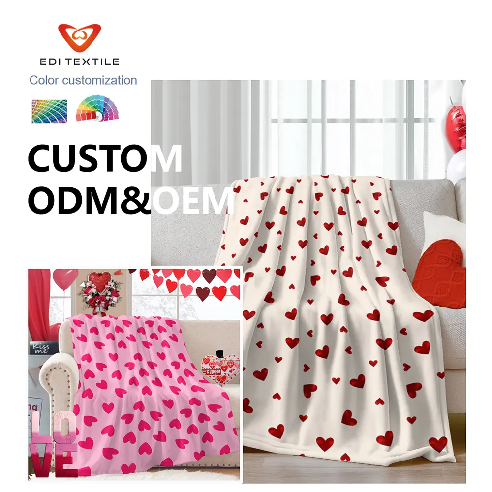 custom print flannel blanket for wholesalers chain supermarkets and global home textile importers-5