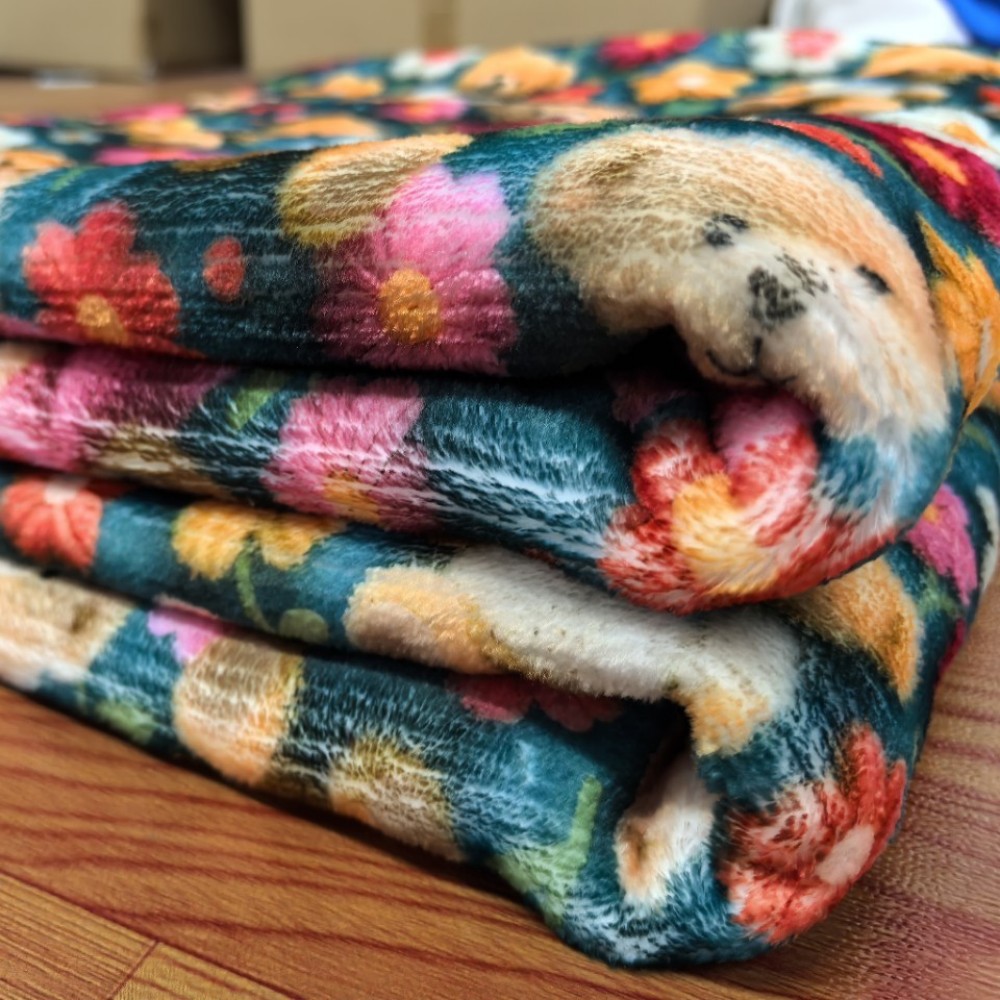 print flannel blanket