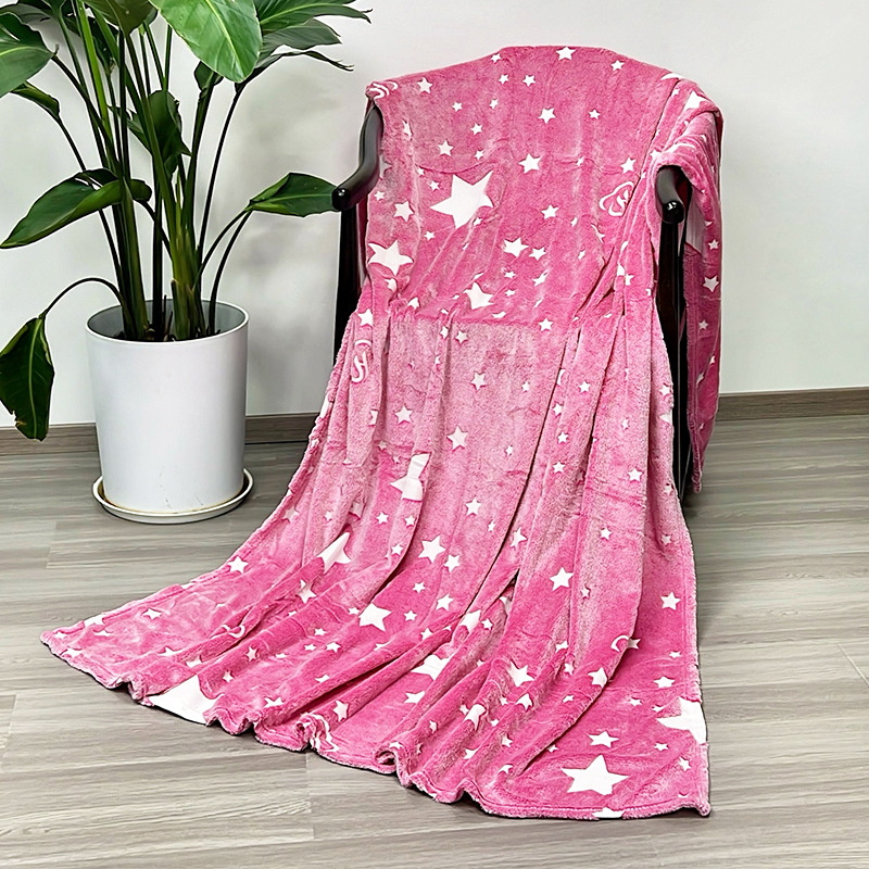 glow in the dark flannel blanket