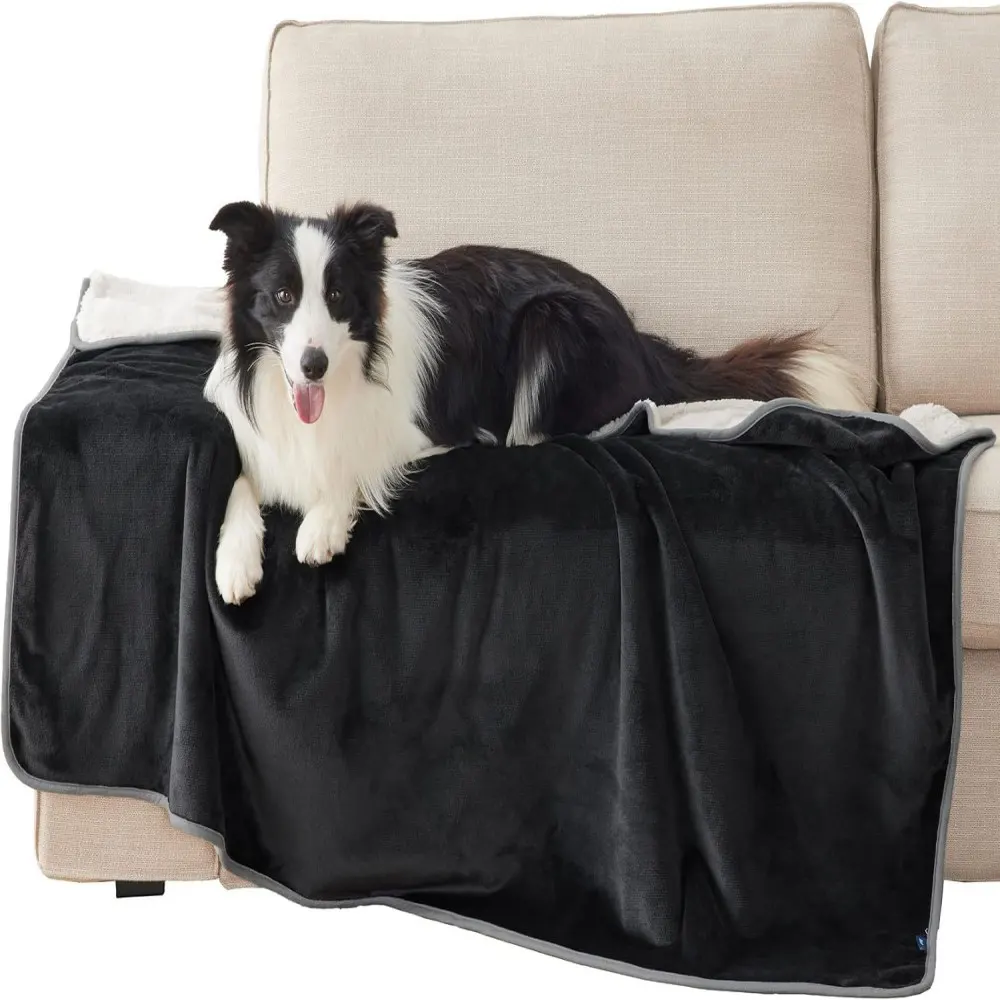 double layer flannel blanket and sherpa blanket