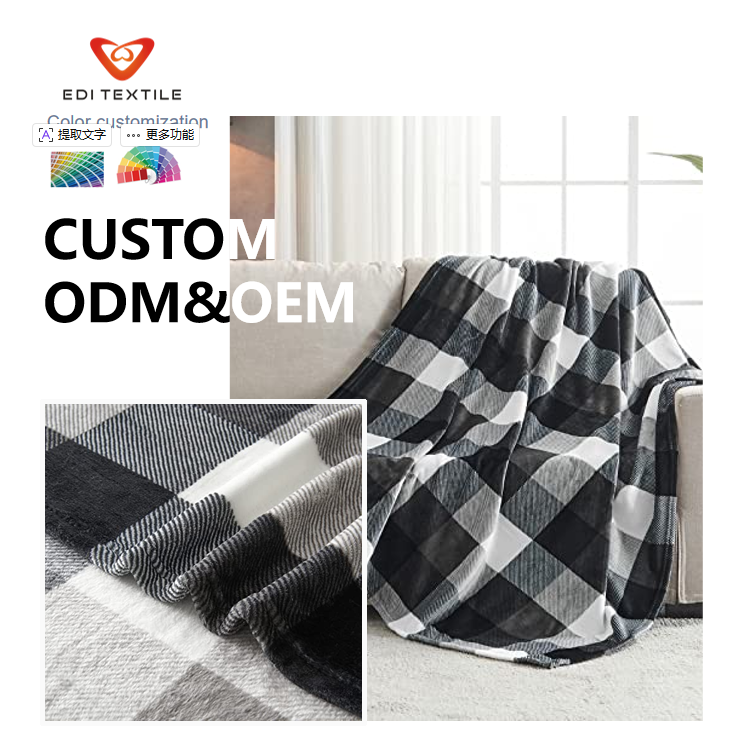 soft warm custom animal print flannel blanket for wholesalers and big supermarkets -2