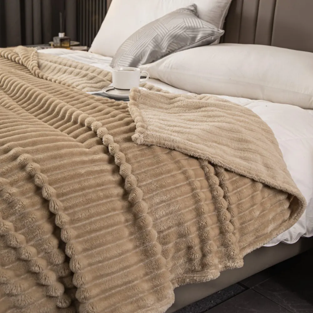 strip flannel blanket