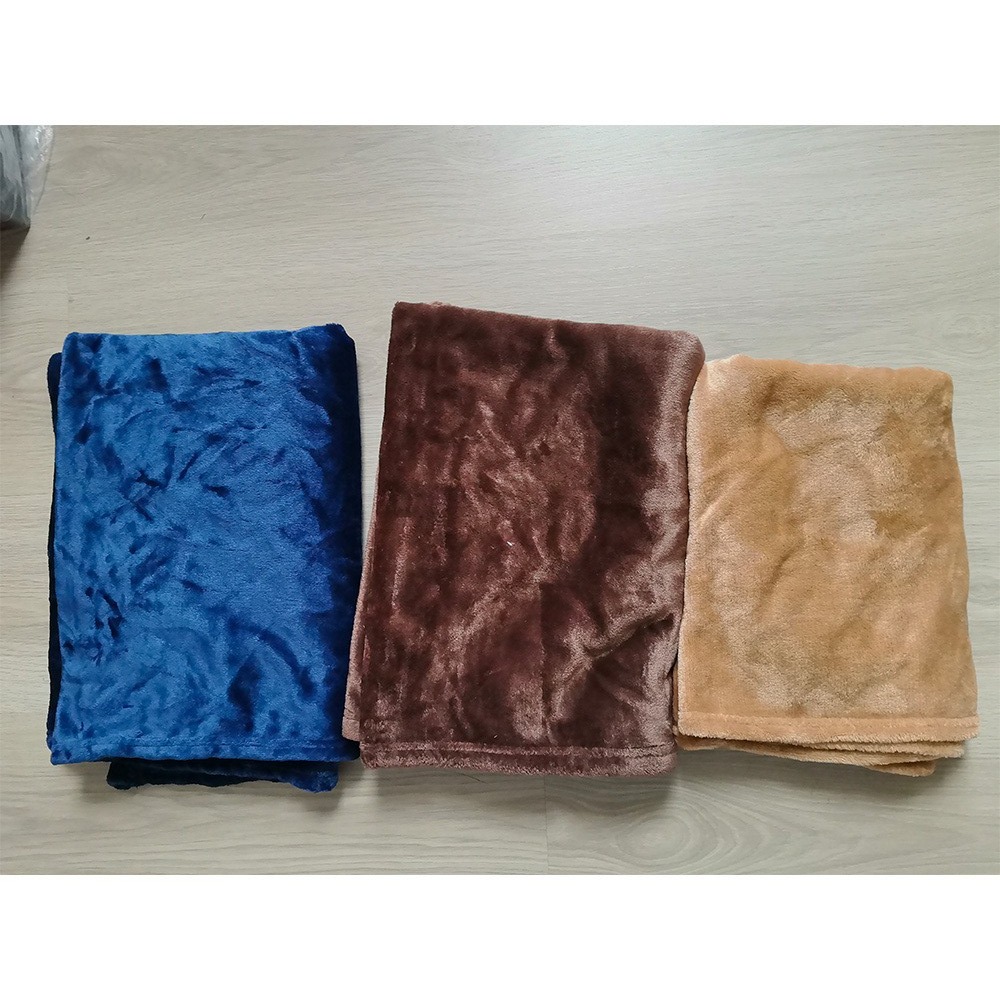 dyed flannel blanket