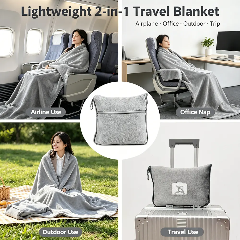 How to Choose a Lightweight 2-in-1 Travel Blanket: Buying Guide for Travel & Aviation Use