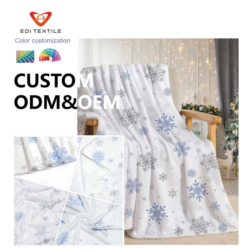 custom oem odm bulk premium home textile pv fleece throw blanket decorative blanket for sofa bedroom modern luxury home decor -3