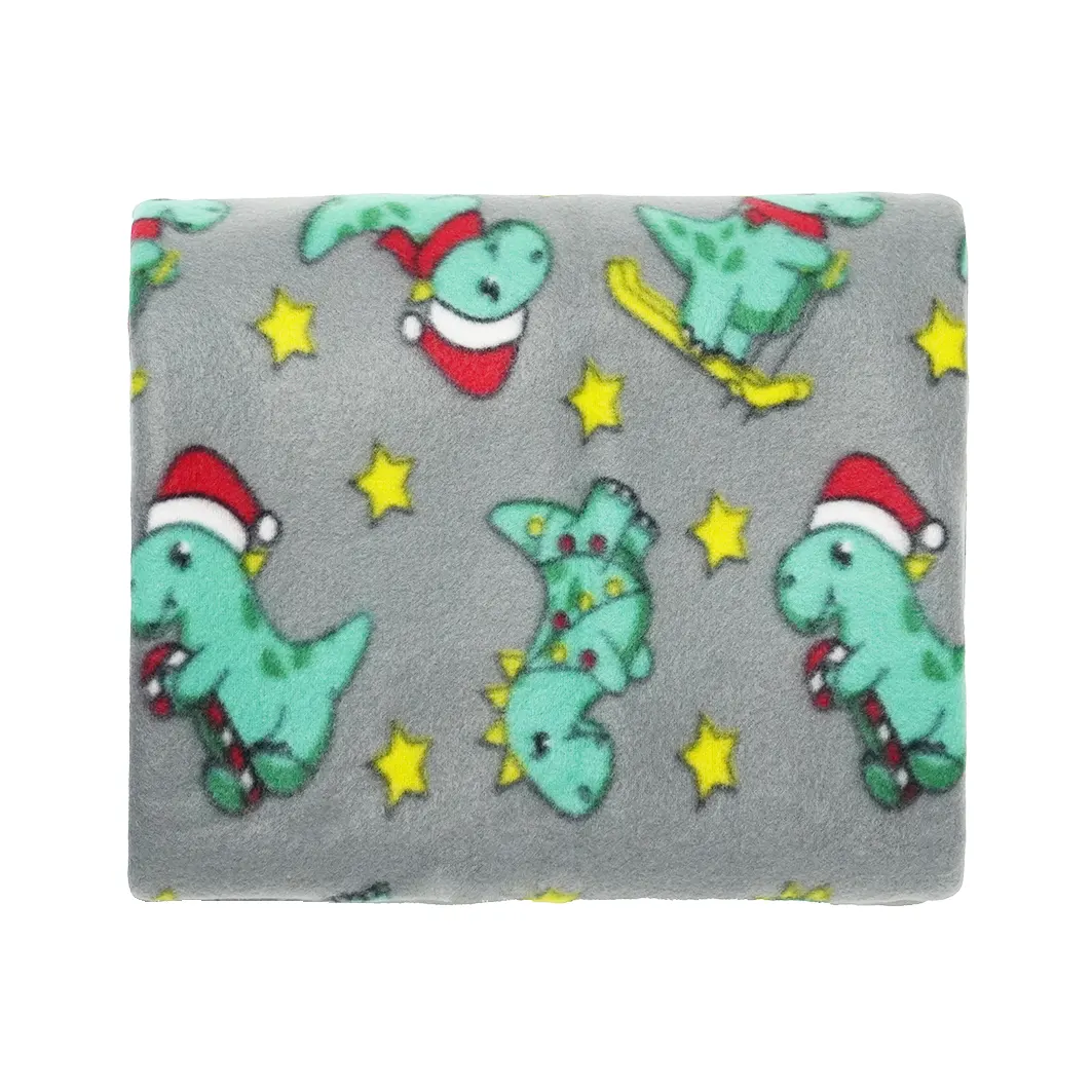 wave pattern cutting flannel blanket-3