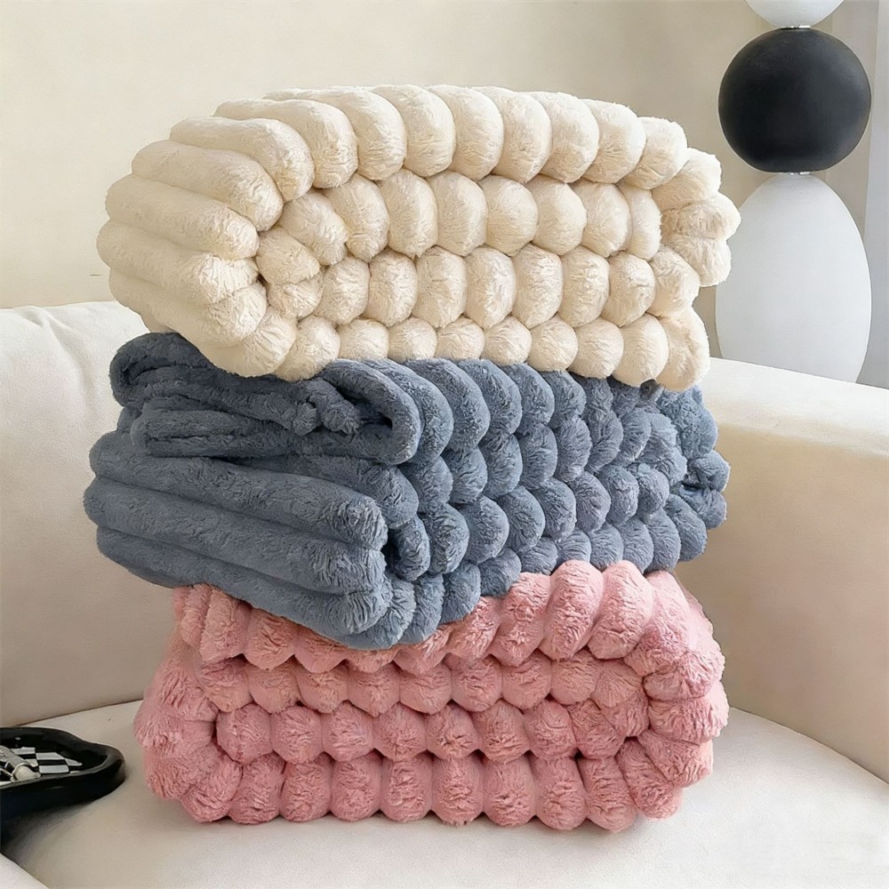 strip flannel blanket