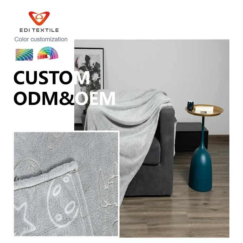 Printed Glow In The Dark Flannel Throw Blanket for Wholesale Supermarkets Home Textile Importers & Bulk Distributors