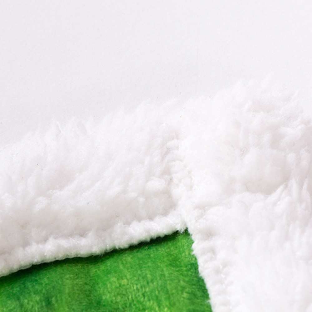 double layer flannel and sherpa blanket