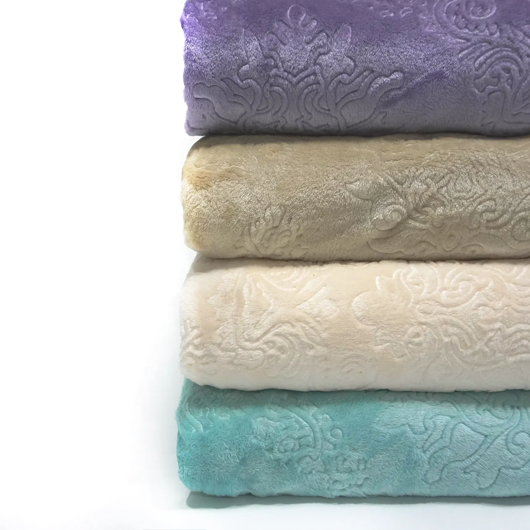 Flower and Leaves Pattern Embossing Flannel Blanket factory