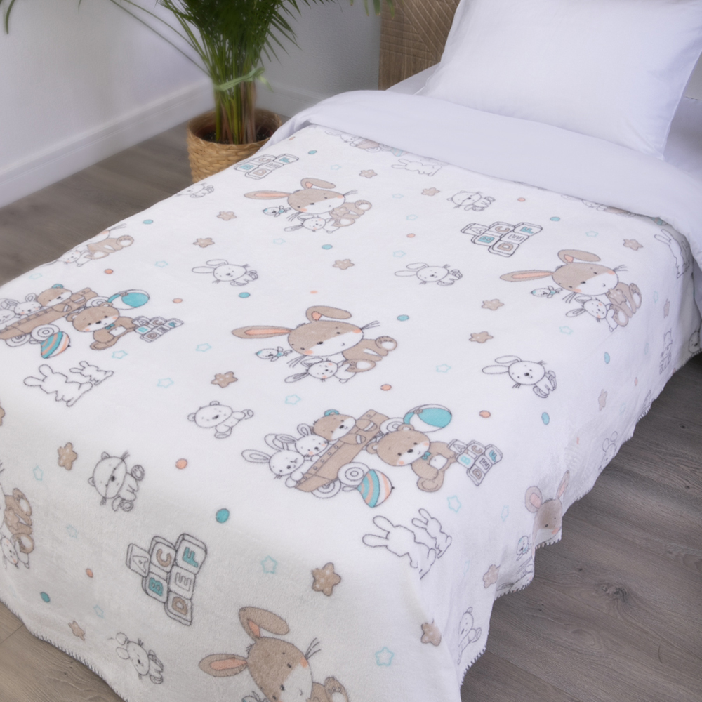 print flannel blanket