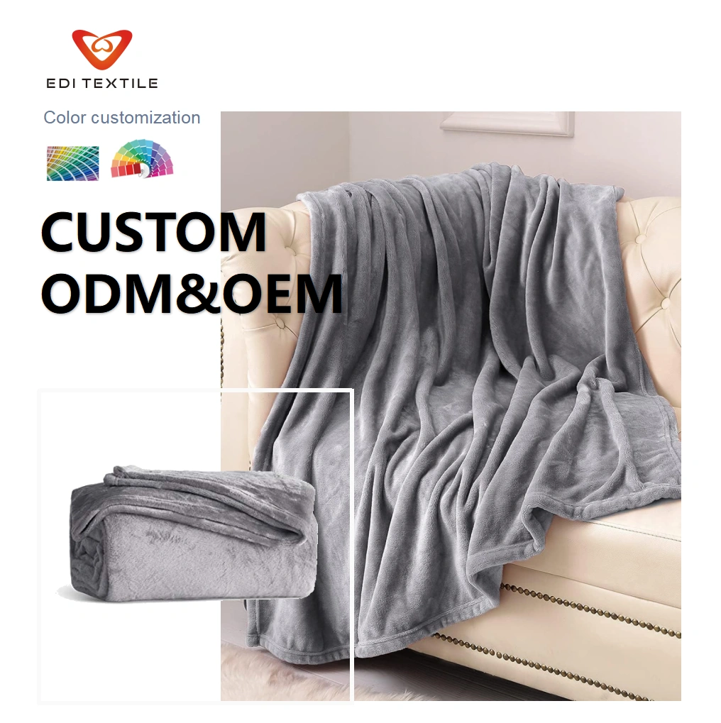 soft warm custom strip jacquard flannel blanket for wholesalers and big supermarkets-3