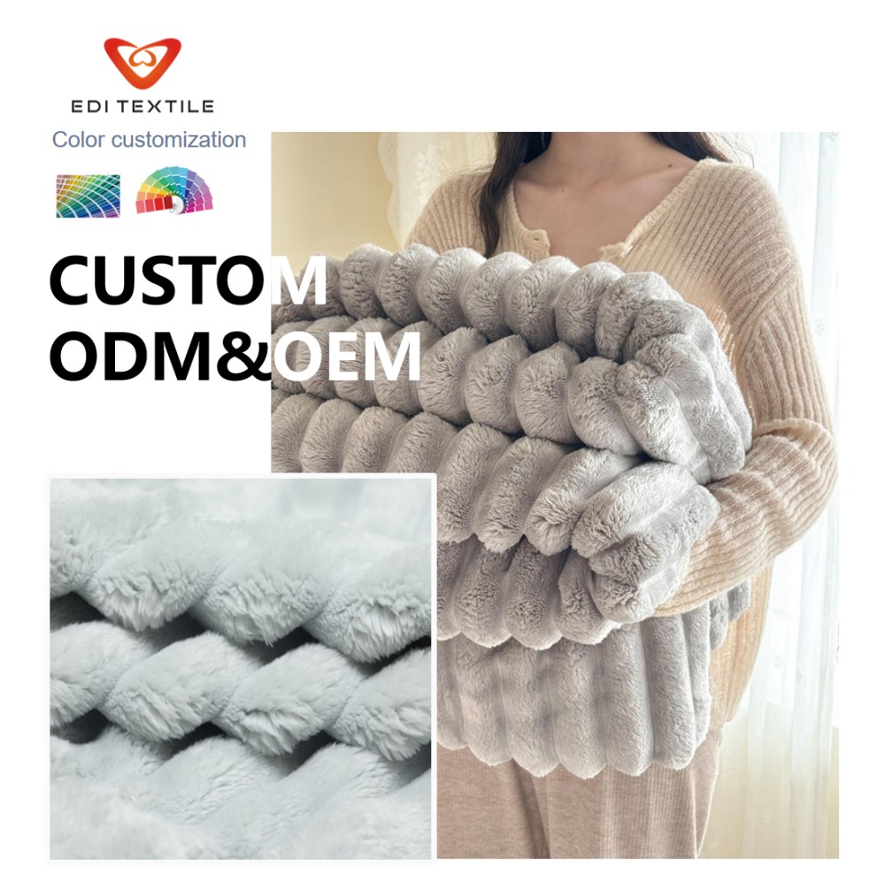 wholesale light sky blue jacquard reversible sherpa fleece throw blanket custom oem odm private label bulk gsm blanket for big wholesaler-7