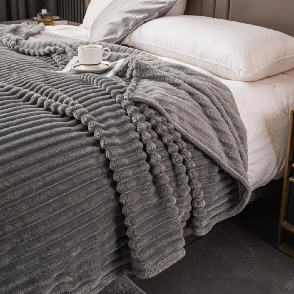 strip flannel blanket