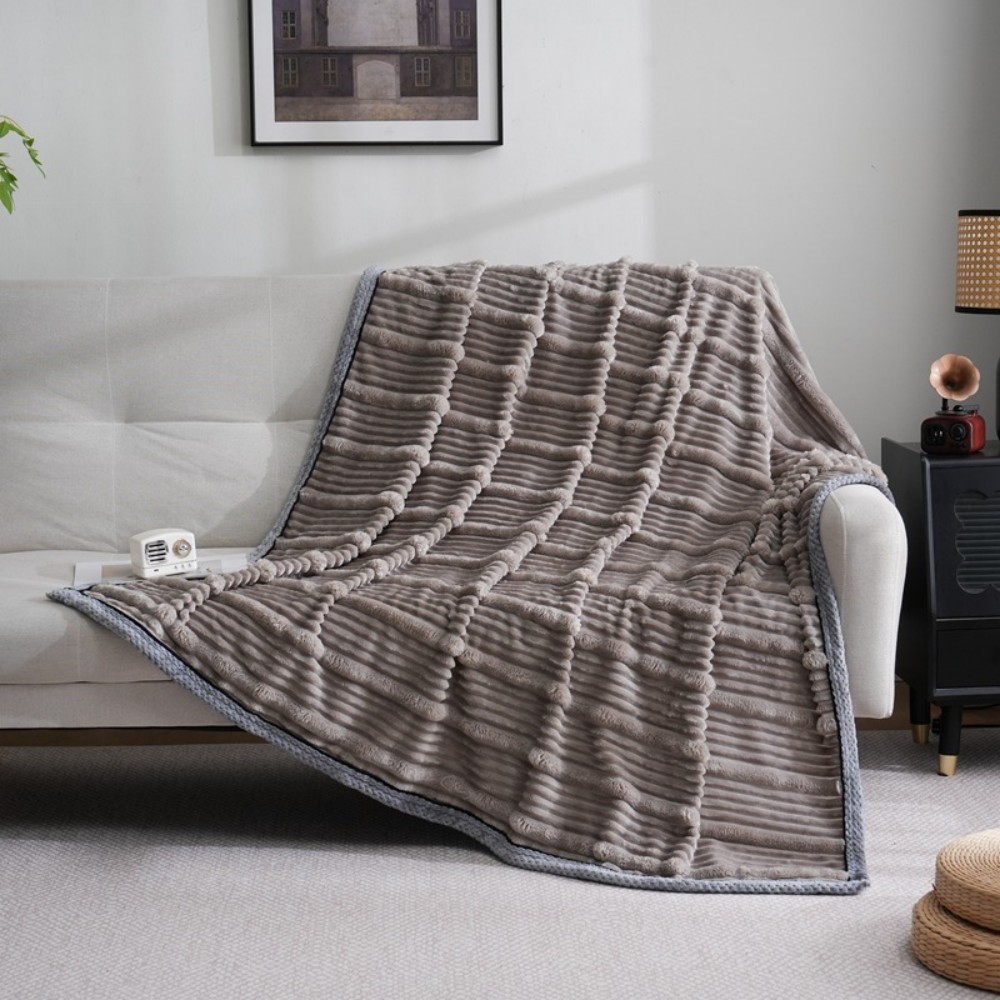strip flannel blanket