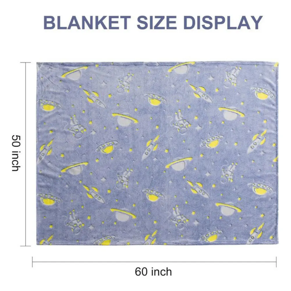 glow in the dark flannel blanket