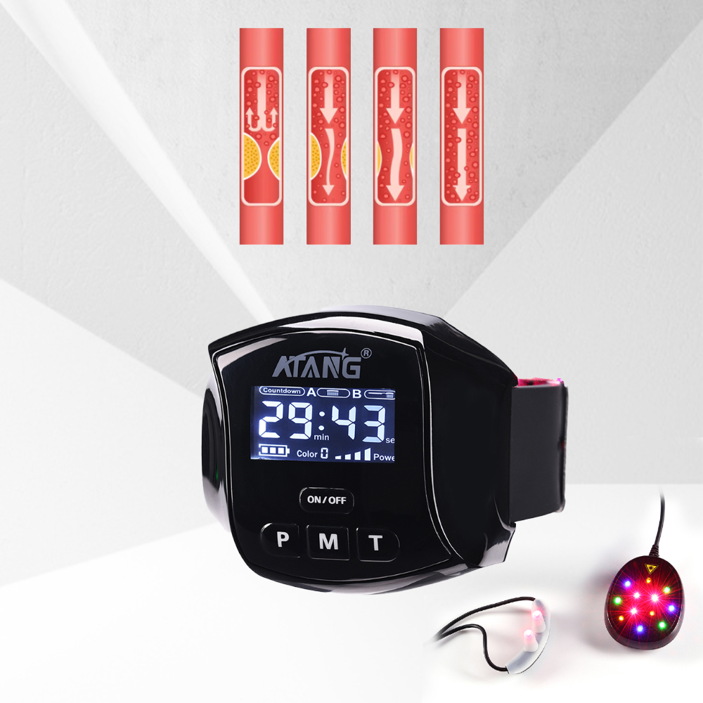 Blood Pressure & Sugar Balancing Device for Elderly Daily Health Auxiliary LLLT 650nm Laser Watch