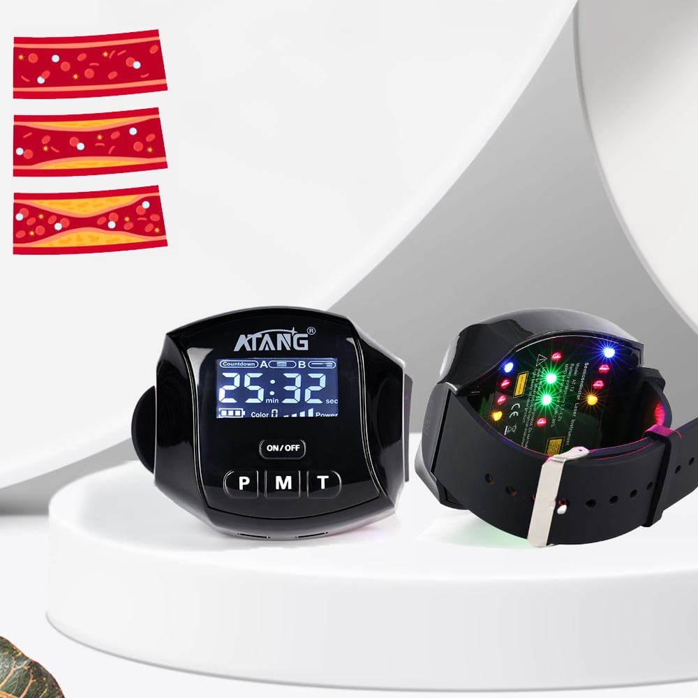 Blood Pressure & Sugar Balancing Device for Elderly Daily Health Auxiliary LLLT 650nm Laser Watch