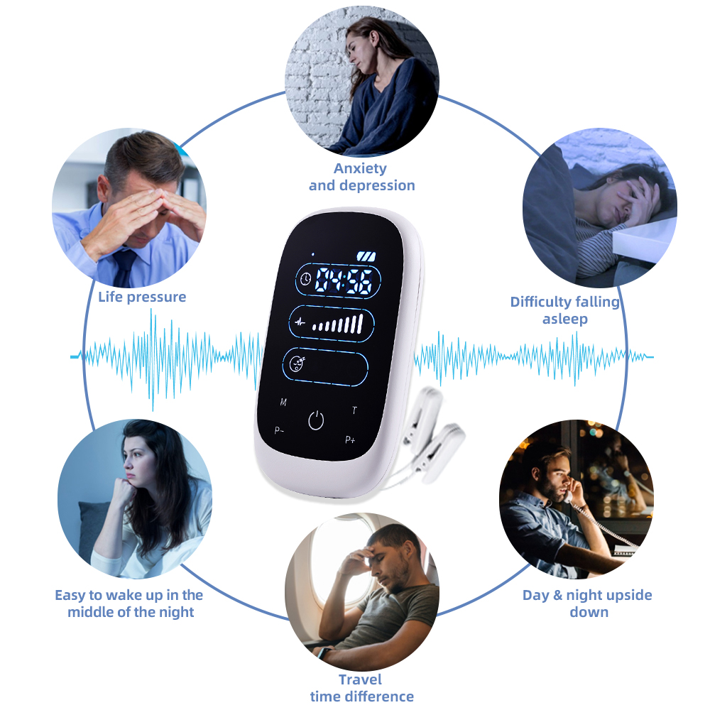 CES Therapy Device Electrode Stimulation Support for Insomnia, Stress & Restful Sleep