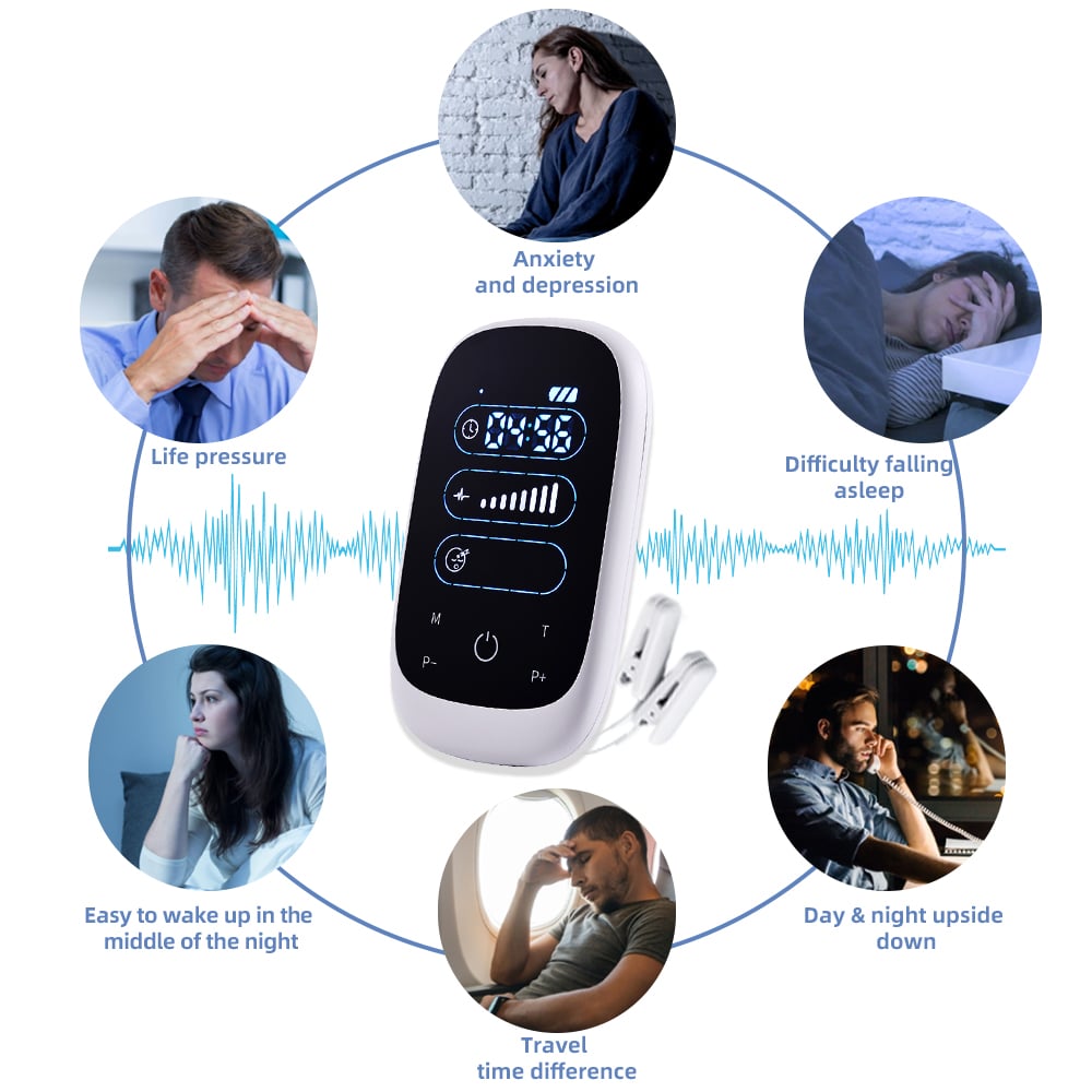 Sleep Aid Ear Clip with Touch Screen Natural Solution to Ease Sleepless Nights