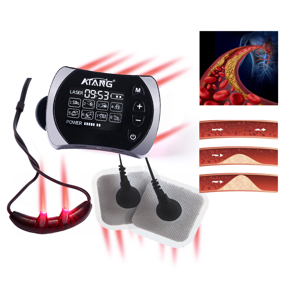 Middle-Aged & Elderly Laser Therapy Watch Daily Care Device to Lower Blood Pressure & Sugar