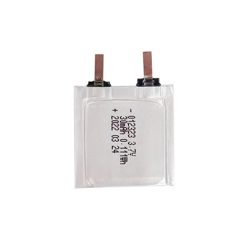 3.7V 30mAh Lithium Ion Polymer 012323 Battery