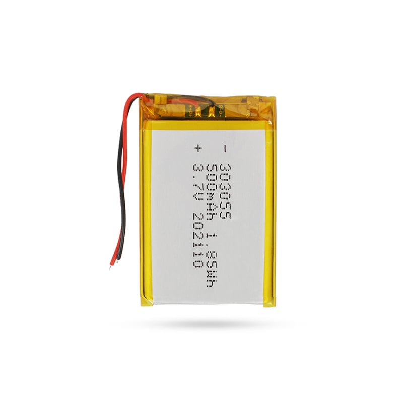 3.7V 500mAh Lithium Ion Polymer 303055 Battery