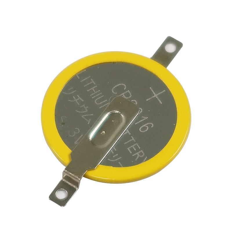 OEM Lithium 3 Volt CR2016 button coin cell 60mAh battery holder cr2016 with solder pads for watch