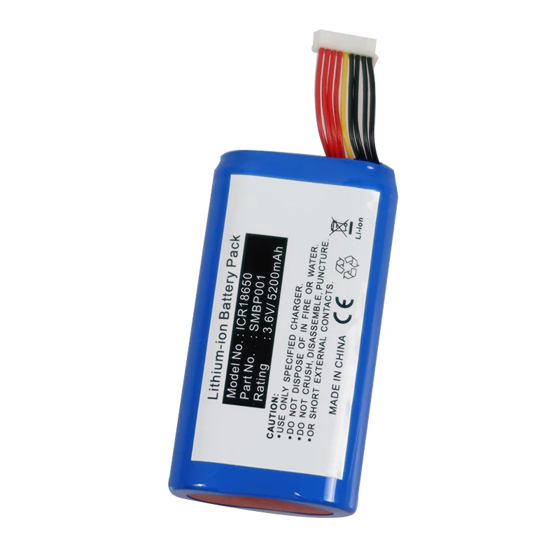 Replacement High Quality NEW OEM POS Machine Battery for SMBP001 V1 V1S P1 W6900 W5920 SM-INR18650M26-1S2P 18650 Battery