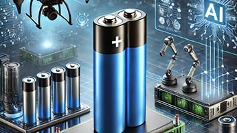 How are lithium batteries used in the field of AI
