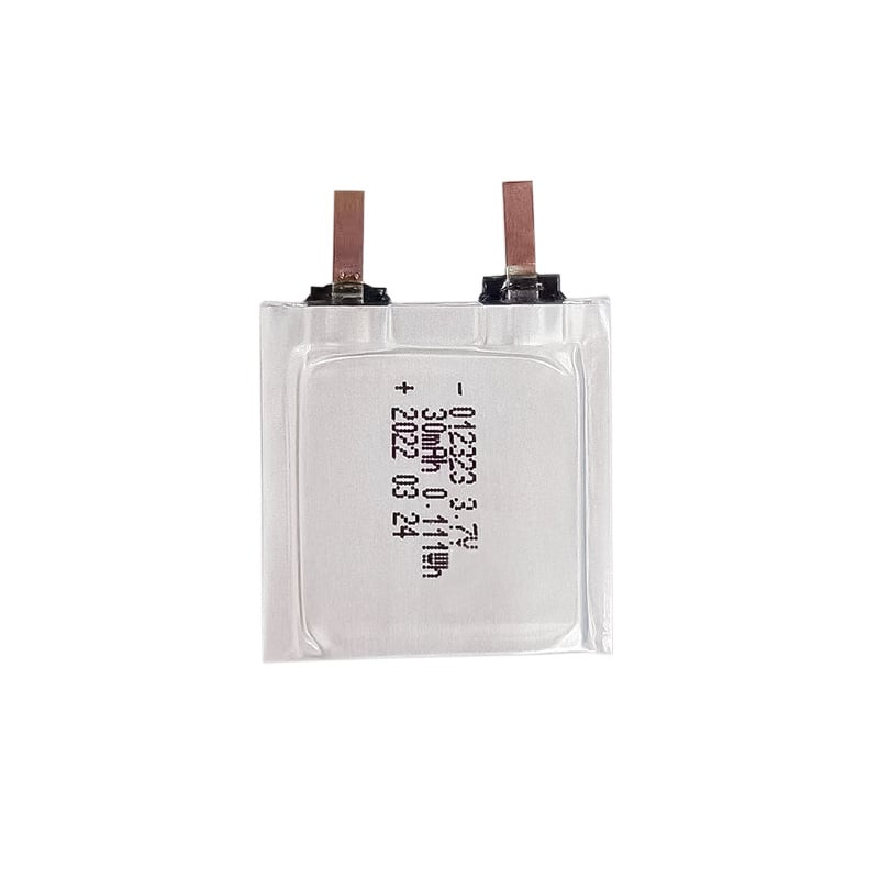 3.7V 30mAh Lithium Ion Polymer 012323 Battery