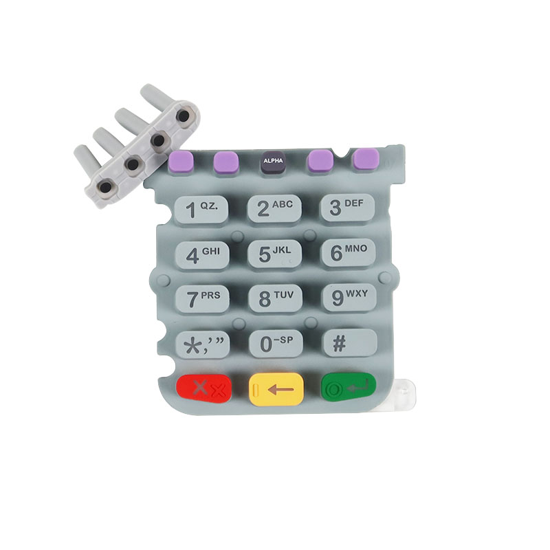 Pos Machine Keypad Rubber Replacement VX520 Pos Parts for Verifone Keyboard with Function Key
