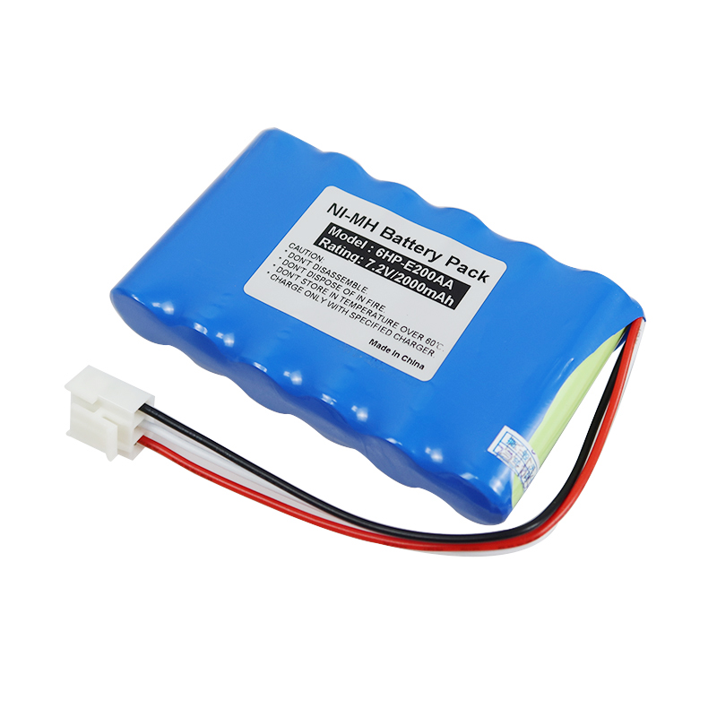 7,2V 2000mAh Ni-MH 6HP-E200AA-3P Medicinsk Batteri til BEXEL CARE VISION OM100